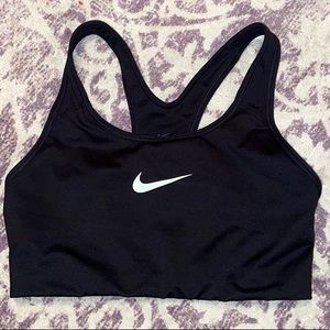 Black Nike sports bra